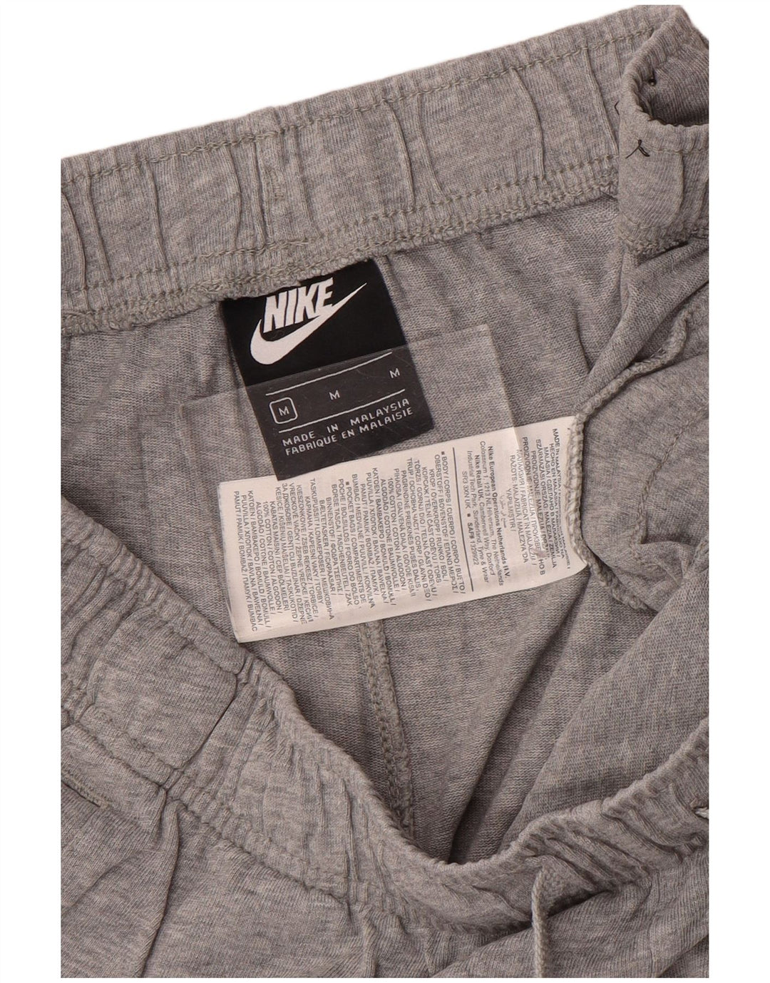 Nike Herren-Sportshorts aus mittelgrauer Baumwolle