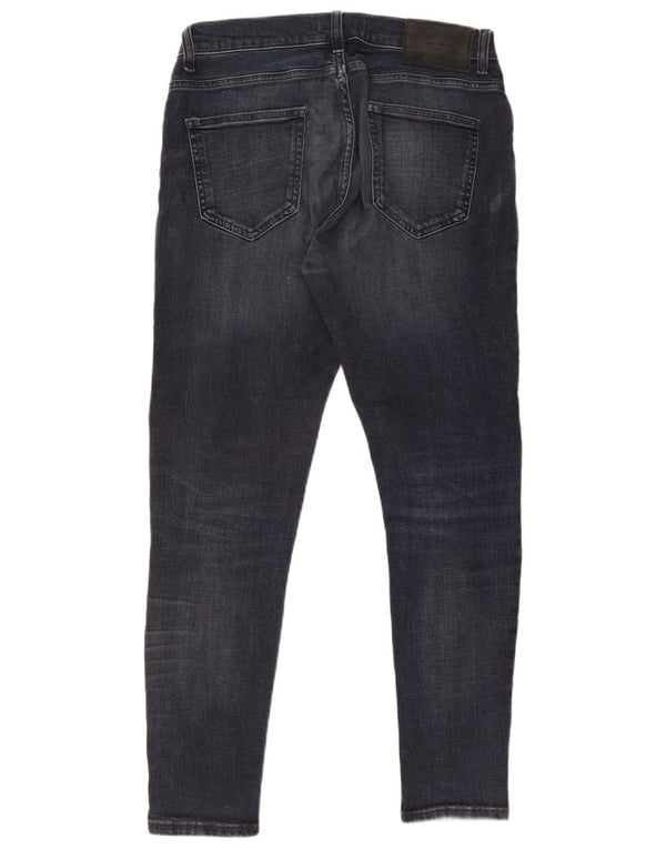 Zara Herren Slim Jeans EU 40 Medium W31 L28 Marineblau Baumwolle