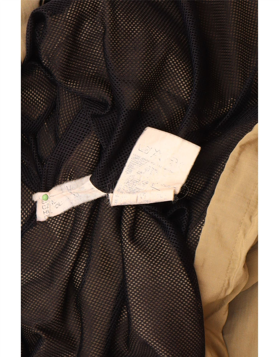 DIADORA Mens Rain Jacket UK 40 Large Khaki Polyamide