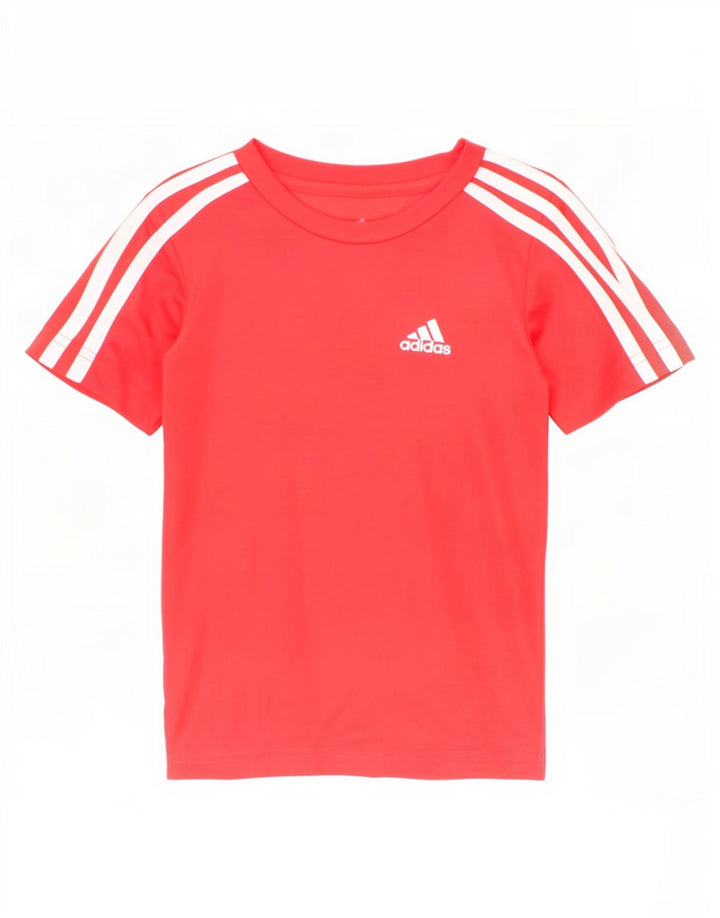 Adidas Jungen Aeroready Graphic T-Shirt Top 4–5 Jahre, rotes Polyester