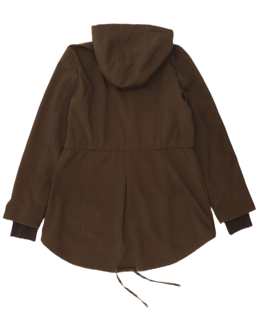 French Connection Damen-Parka mit Kapuze, UK 16, Größe L, Khaki, Polyester