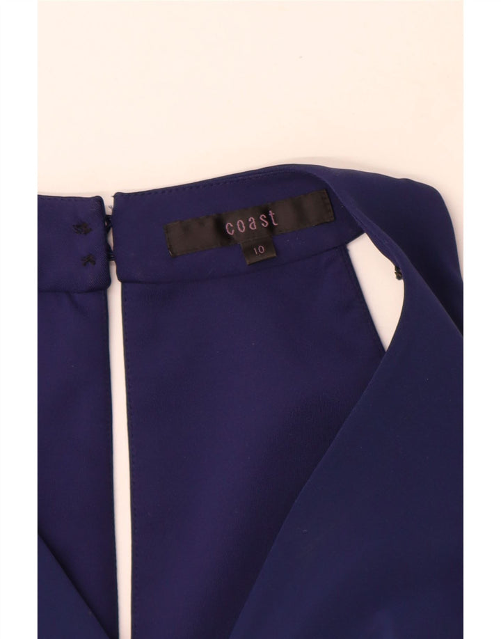 Coast Ärmelloses Damen-Maxikleid, Gr. 10, Größe S, Blau