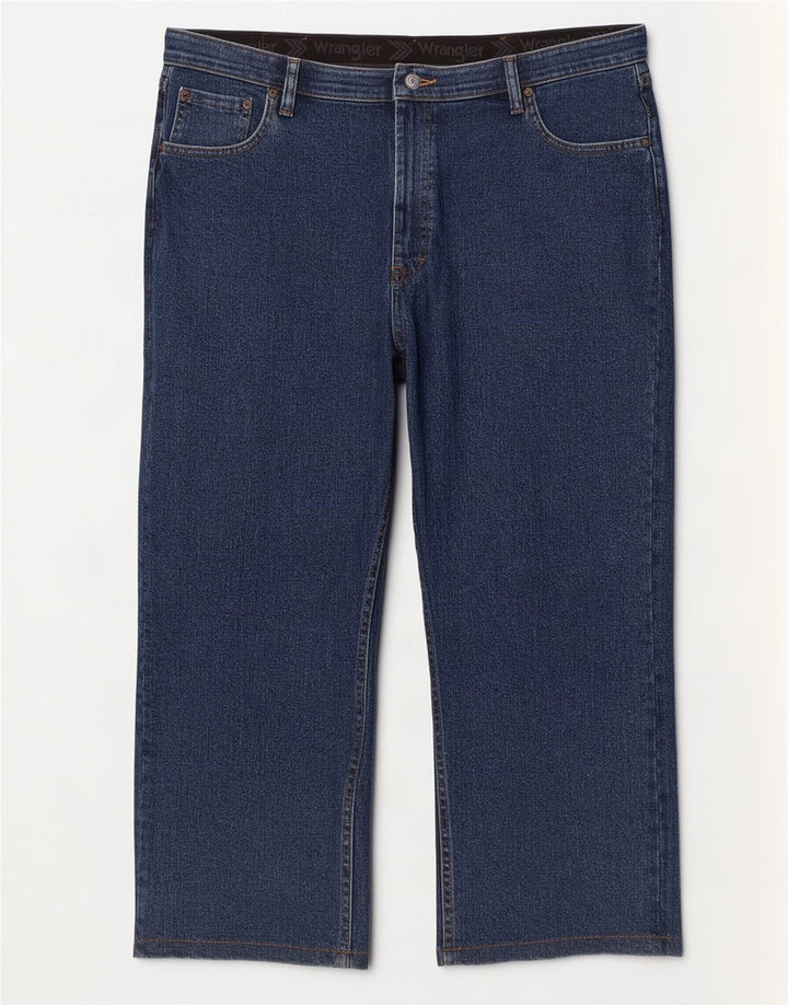 Wrangler Herren-Capri-Jeans mit normaler Passform, W40 L23, marineblaue Baumwolle