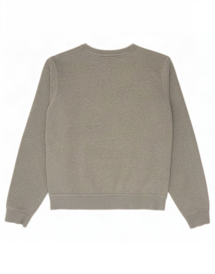 Nike Herren-Sweatshirt-Pullover aus mittelgrauer Baumwolle