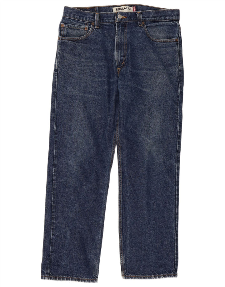 Levi's Herren 505 Regular Fit Straight Jeans W34 L29 Blaue Baumwolle