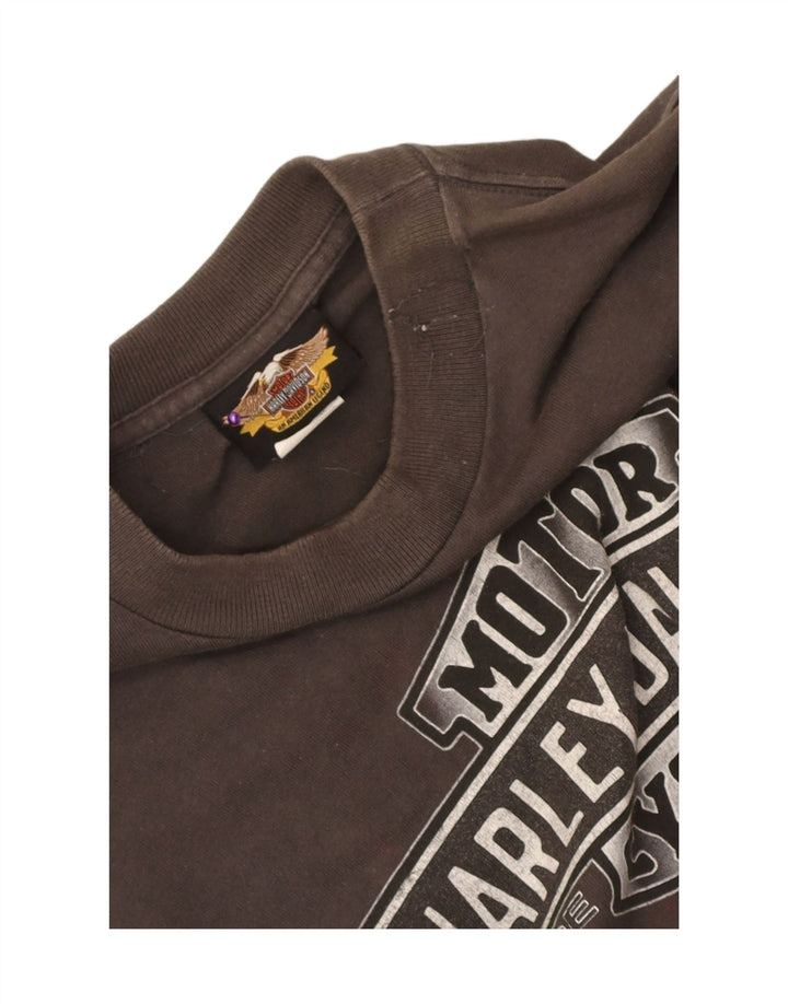 Harley Davidson Herren-T-Shirt mit Grafik, mittelgraue Baumwolle