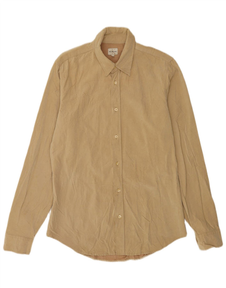 Calvin Klein Jeans Herrenhemd Large Beige Viskose