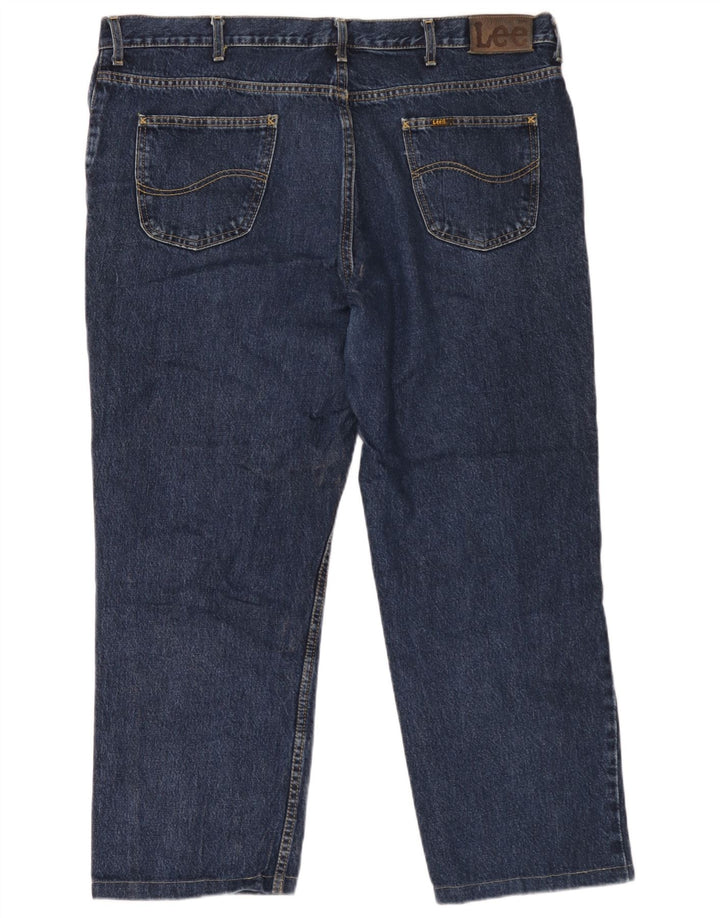 Lee Herren Straight Jeans W44 L27 Marineblaue Baumwolle