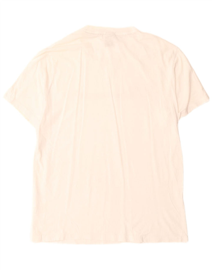 Champion Herren-T-Shirt mit Grafik, Größe L, aus weißer Baumwolle