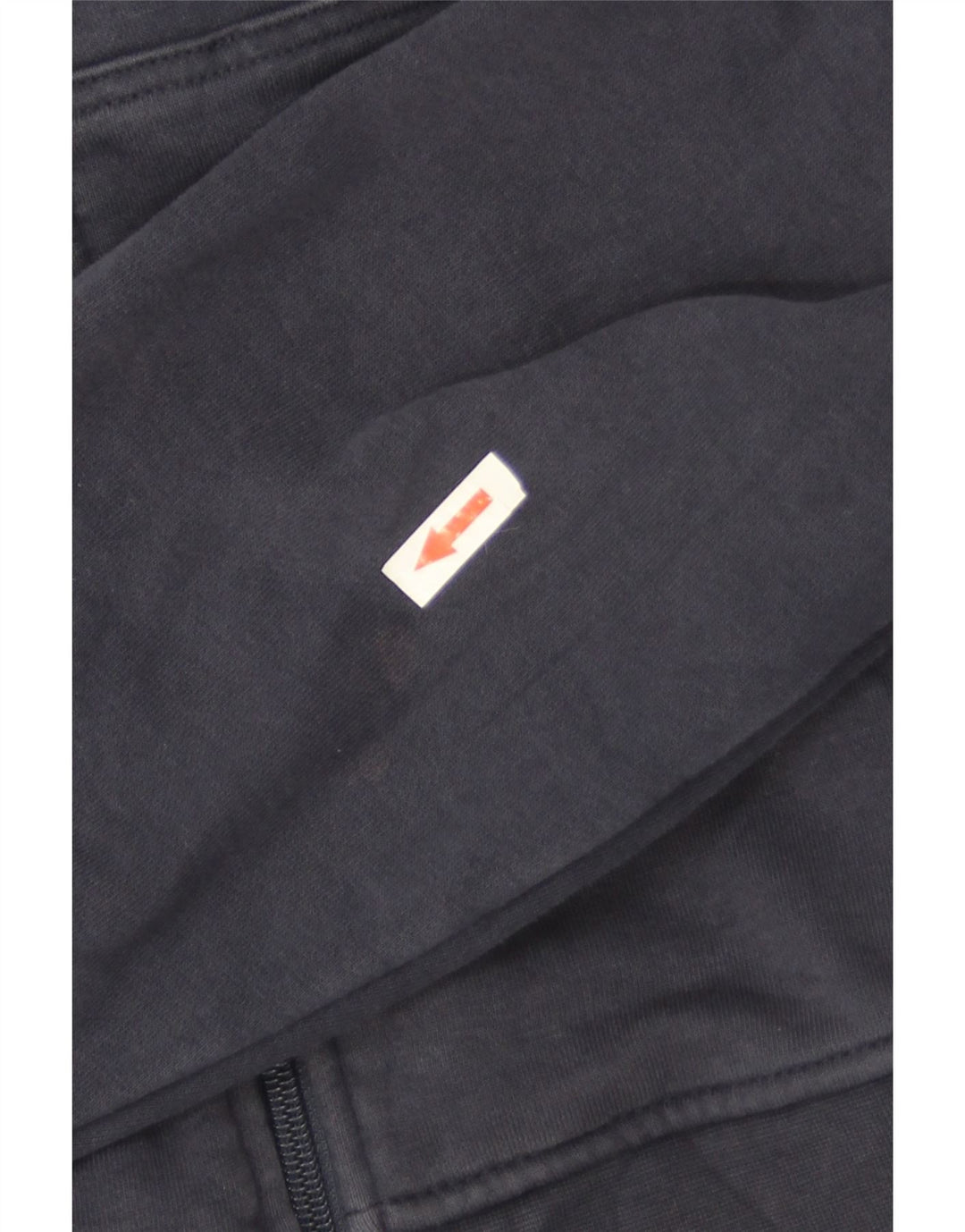 Ellesse Herren-Kapuzenpullover mit Reißverschluss, mittlere marineblaue gestreifte Baumwolle