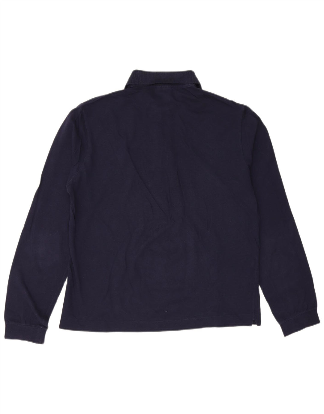 LACOSTE Herren-Langarm-Poloshirt, Größe 4, mittelgroß, marineblau, Baumwolle