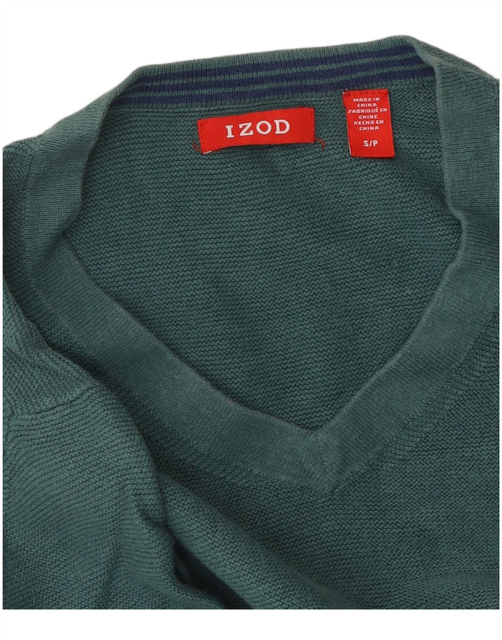 IZOD Damen-Pullover, übergroß, V-Ausschnitt, Gr. 10, Größe S, Grün