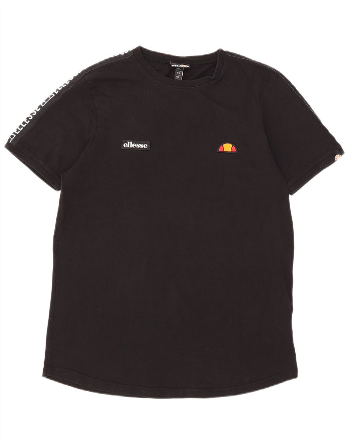 Ellesse Herren-T-Shirt mit Grafik, Größe L, Schwarz