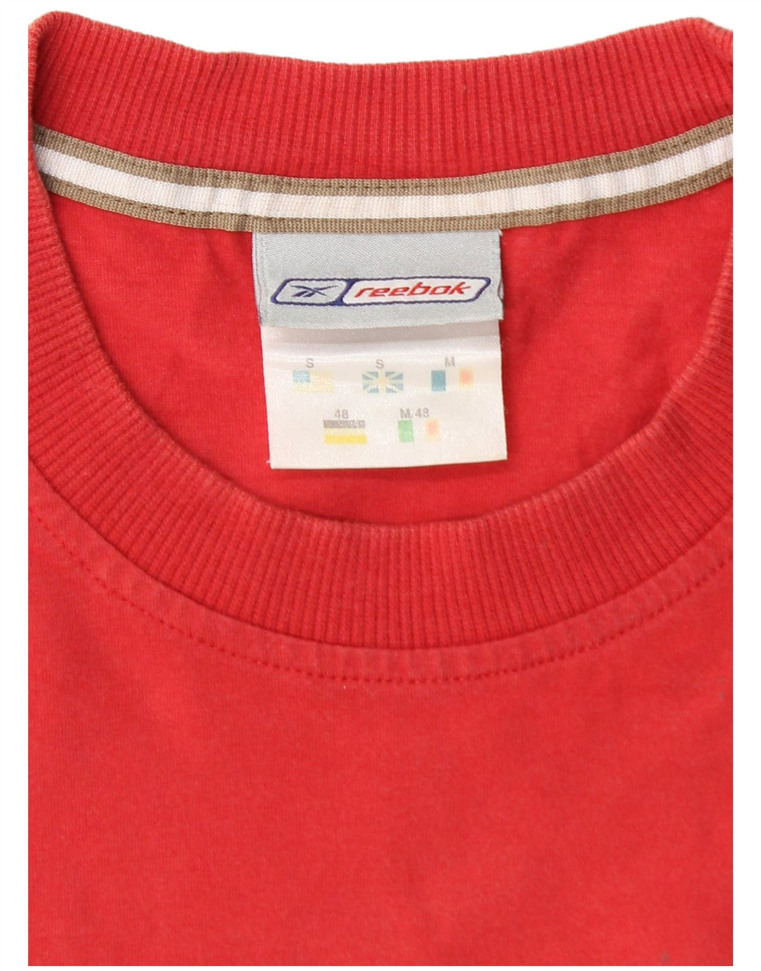 REEBOK Herren T-Shirt mit Grafik, Größe S, Rot