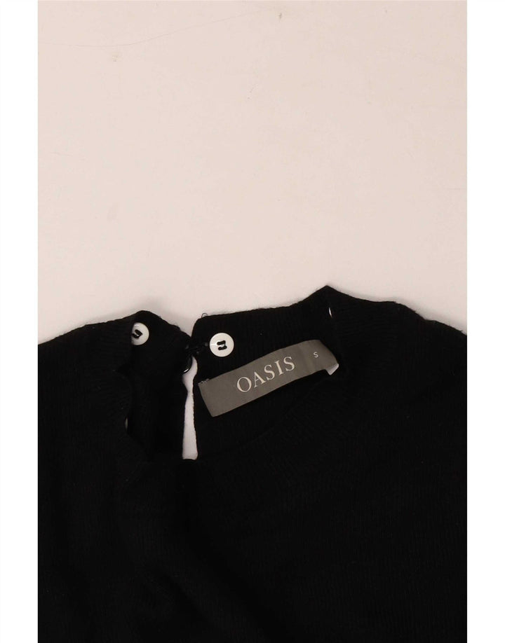 Oasis Damen Top 3/4 Ärmel UK 8 Small Schwarz