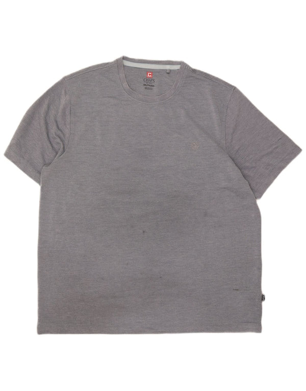 Chaps Mens T-Shirt Top 2XL Grey Modal