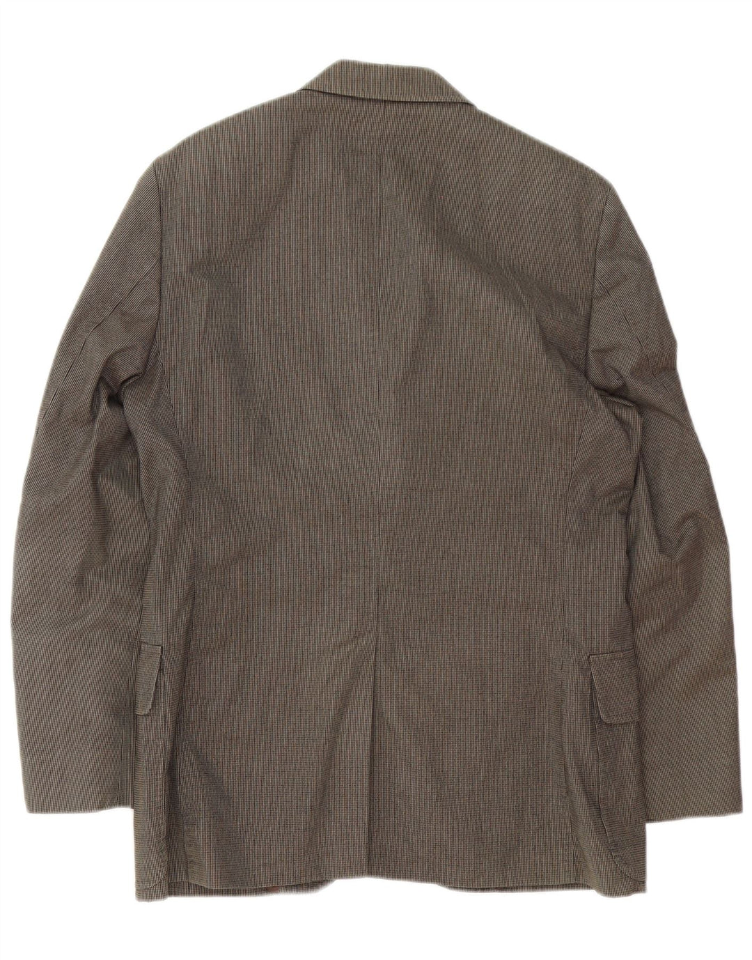 Massimo Dutti Herren-Blazer mit 3 Knöpfen, EU 48, mittelbraune Baumwolle
