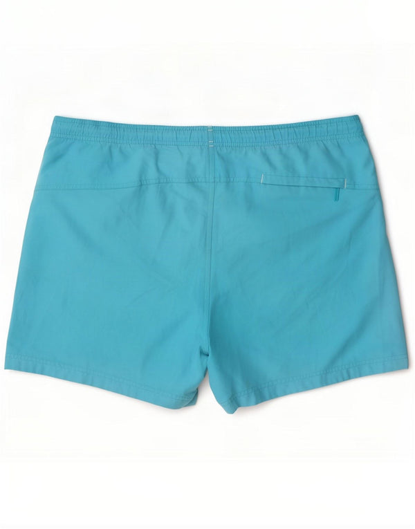 Calvin Klein Mens Graphic Swimming Shorts XL Blue Colourblock Polyester