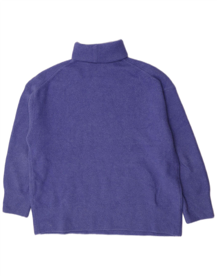 Übergroßer Rollkragenpullover von Zara für Damen, Gr. 14, Mittellila, Acryl