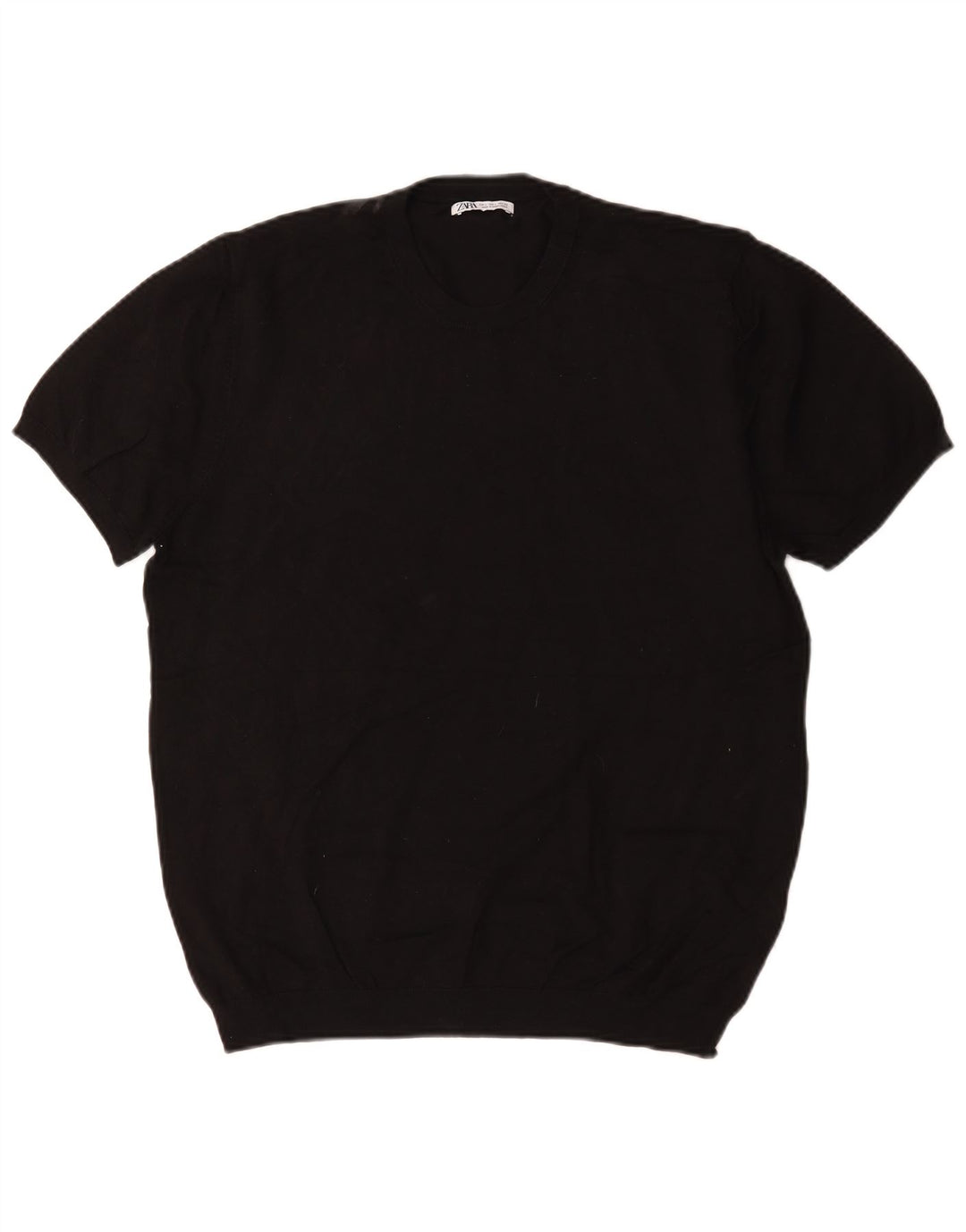 Zara Herren T-Shirt Top Large Schwarz