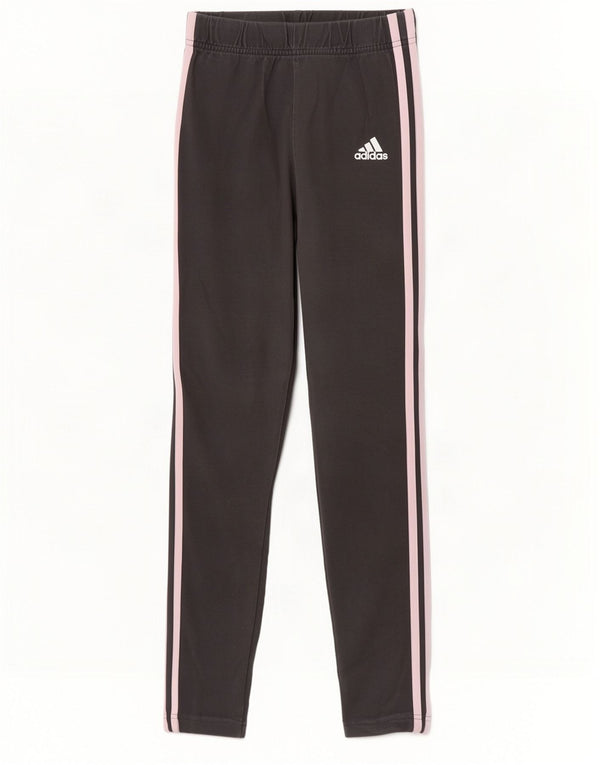 Adidas Mädchen-Leggings, 13–14 Jahre, graue Baumwolle