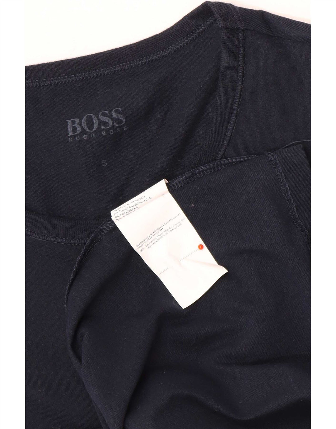 Hugo Boss Herren T-Shirt Top Small Marineblau Baumwolle