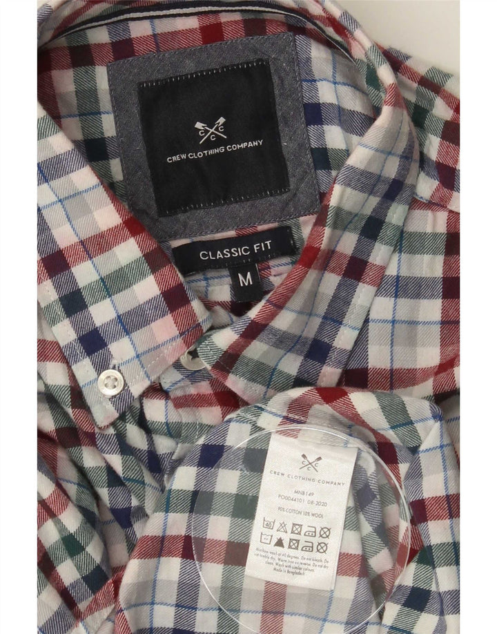 Crew Clothing Herren-Flanellhemd mit klassischer Passform, mittelgroß, mehrfarbig, Gingham