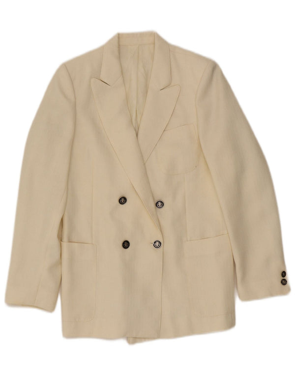 Cody Damen Zweireiher-Blazer-Jacke IT 40 Small Off White
