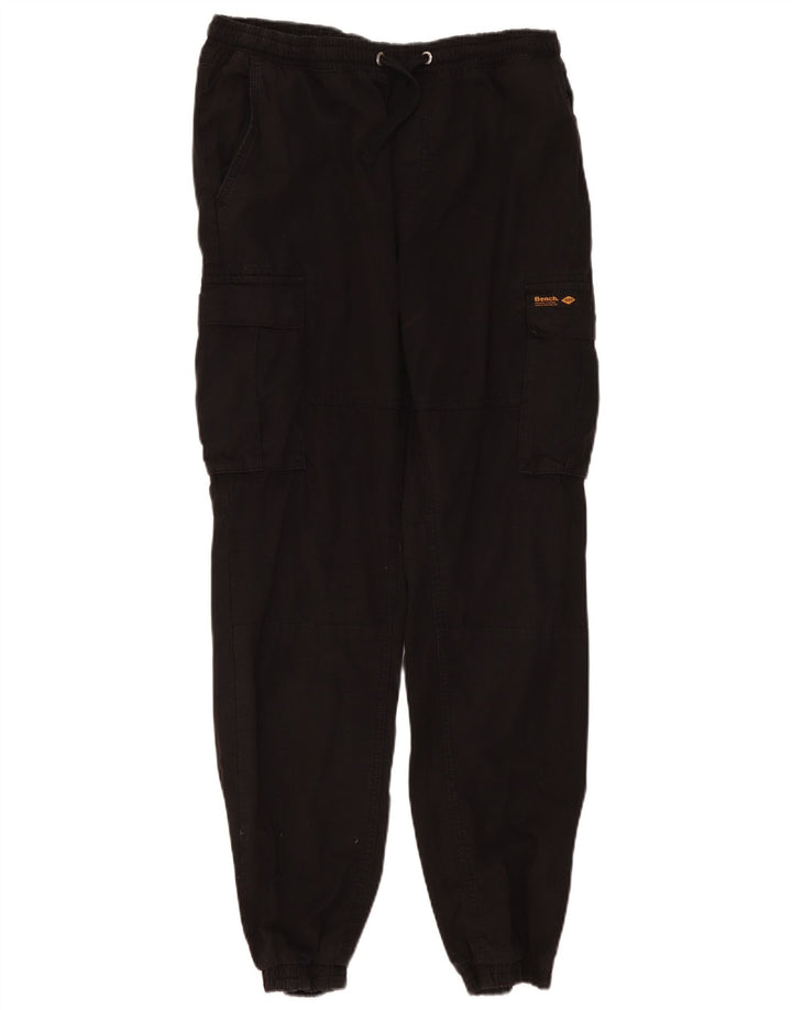 Bench Herren-Jogger-Cargohose, Größe L, W34, L30, Schwarz