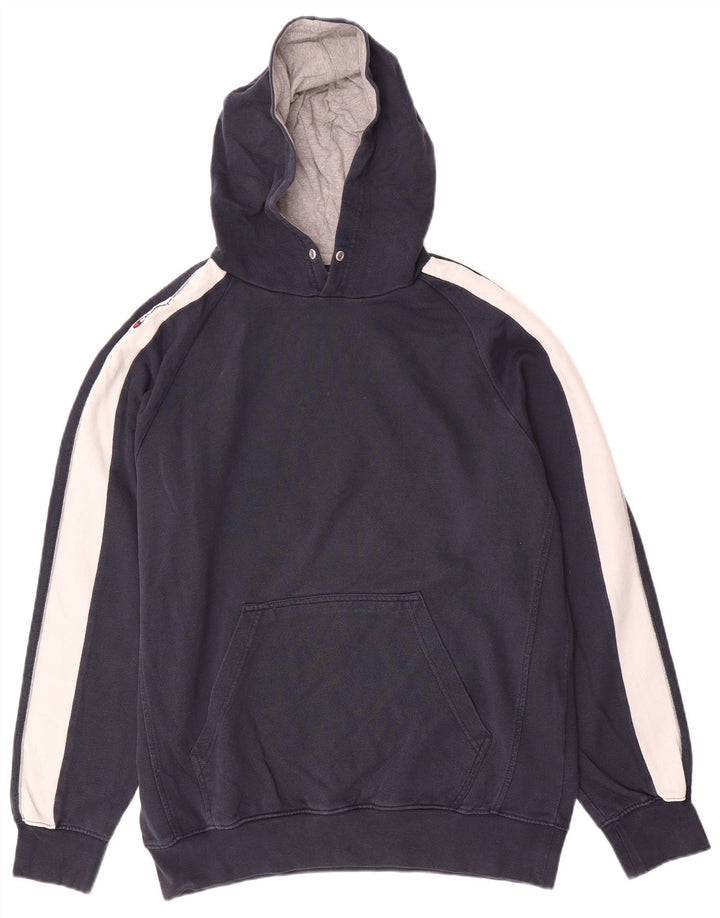 Champion Herren-Kapuzenpullover, groß, Marineblau, Farbblock