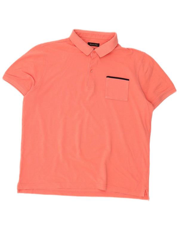 MASSIMO DUTTI Herren Slim Fit Poloshirt XL Orange