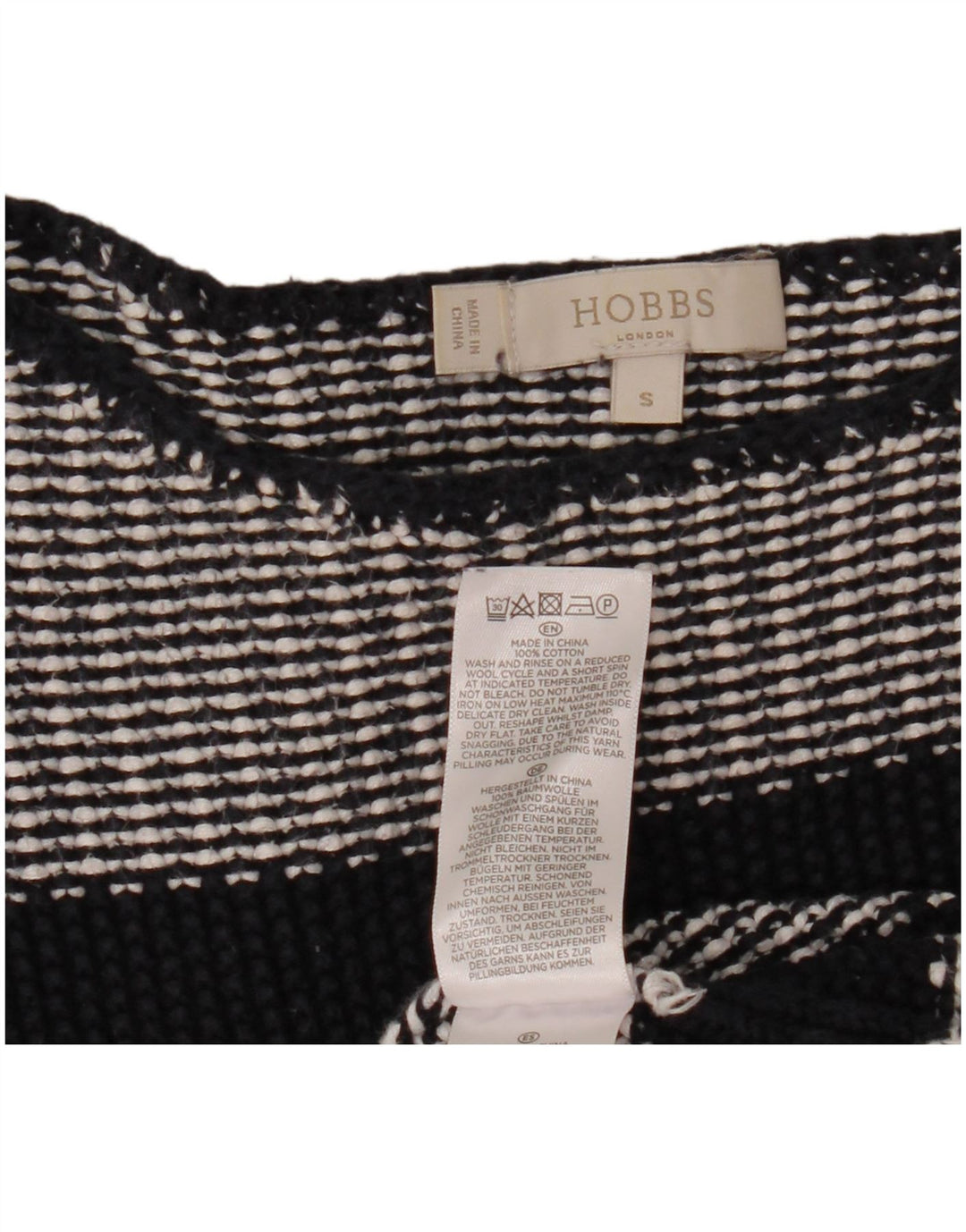 HOBBS Damen-Pullover, übergroß, bauchfrei, U-Boot-Ausschnitt, Gr. 10, Größe S, Schwarz