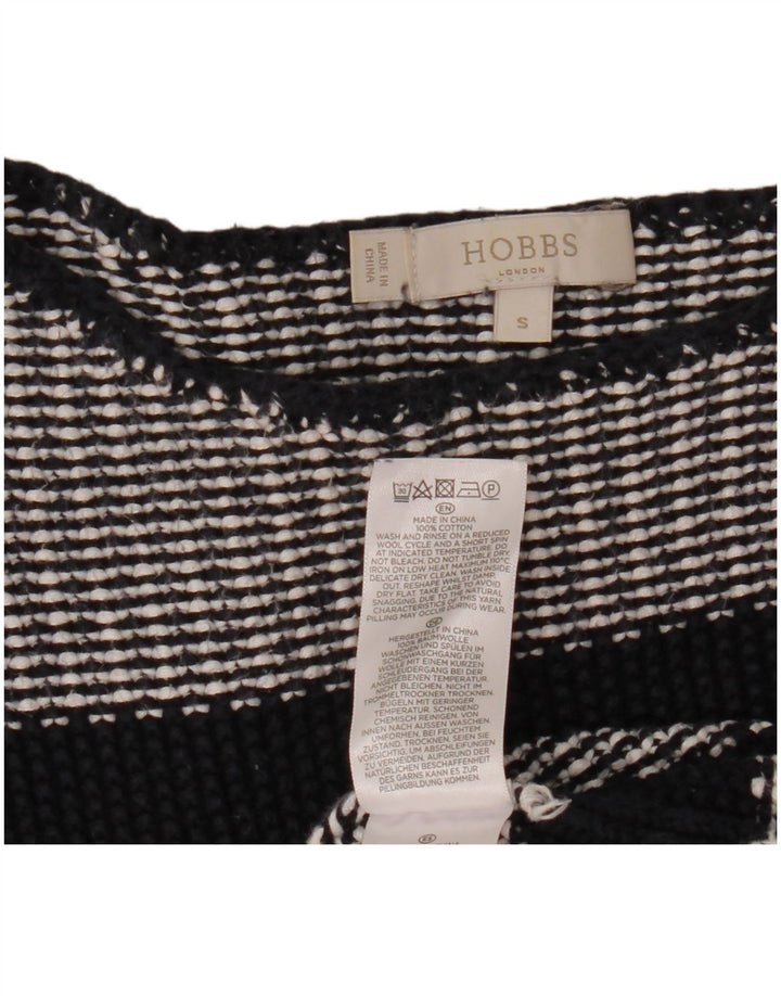 HOBBS Damen-Pullover, übergroß, bauchfrei, U-Boot-Ausschnitt, Gr. 10, Größe S, Schwarz