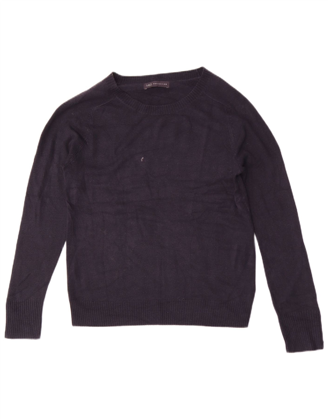 Marks & Spencer Damen-Pullover mit U-Boot-Ausschnitt, Gr. 12, mittleres Marineblau
