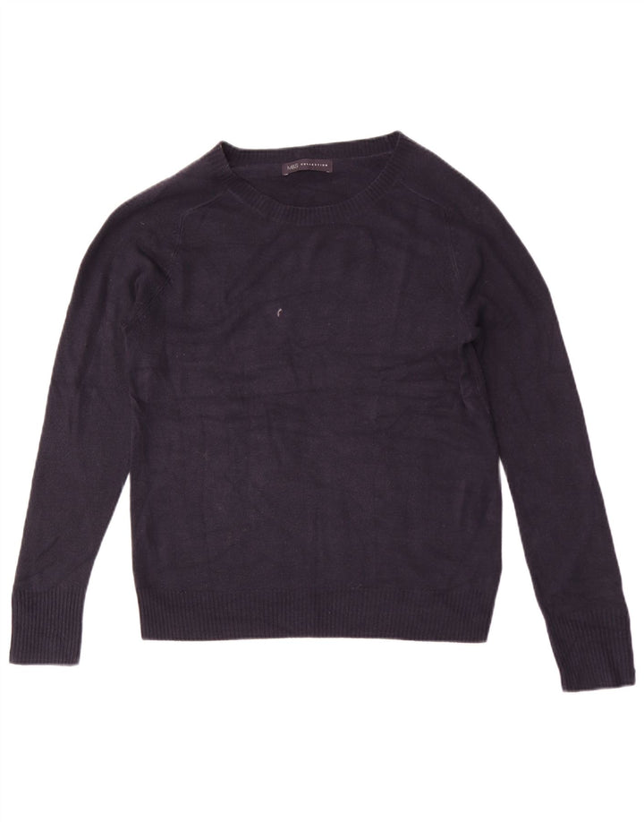 Marks & Spencer Damen-Pullover mit U-Boot-Ausschnitt, Gr. 12, mittleres Marineblau