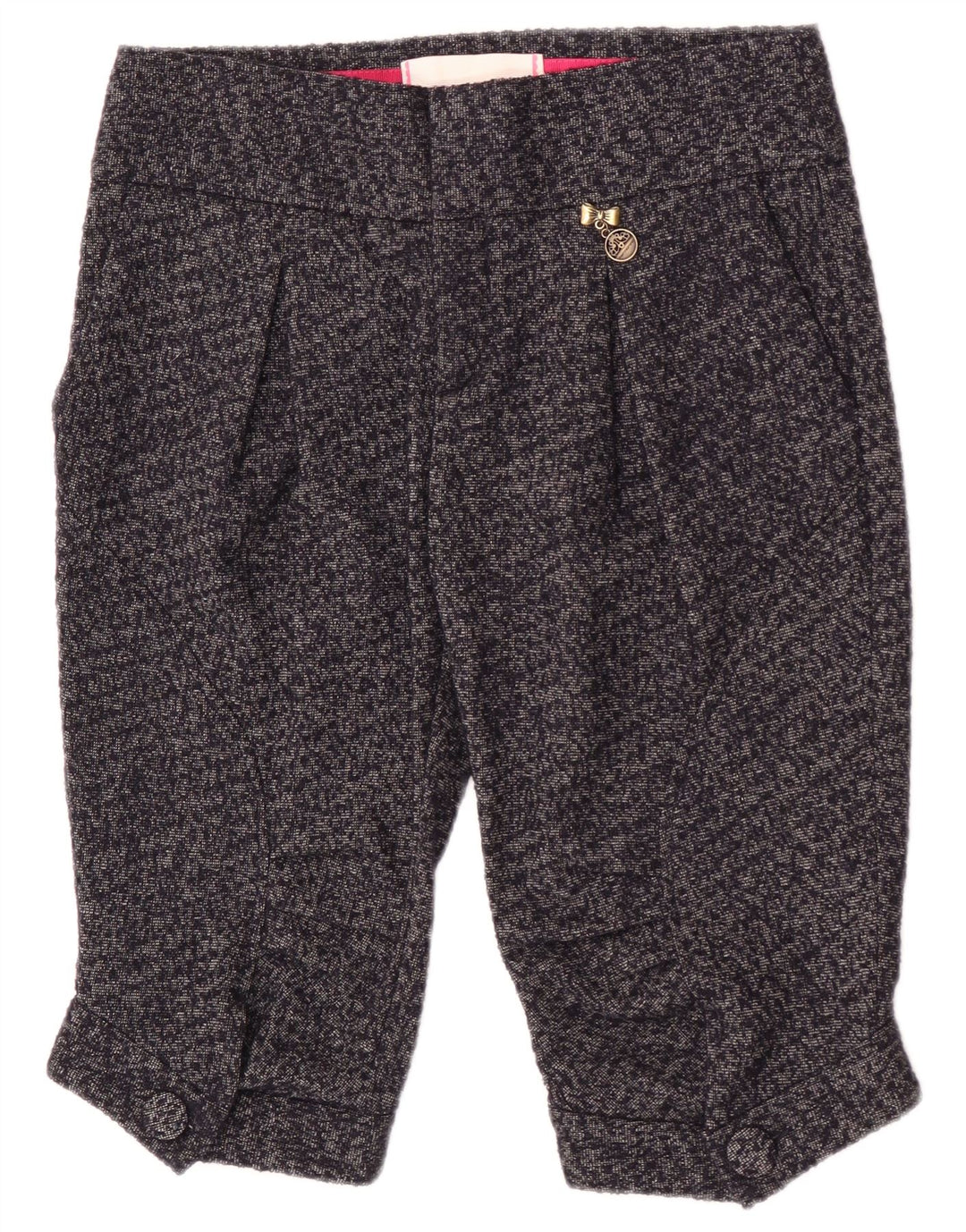 Fornarina Damen Pegged Chino Shorts W28 Mittelgraue Wolle
