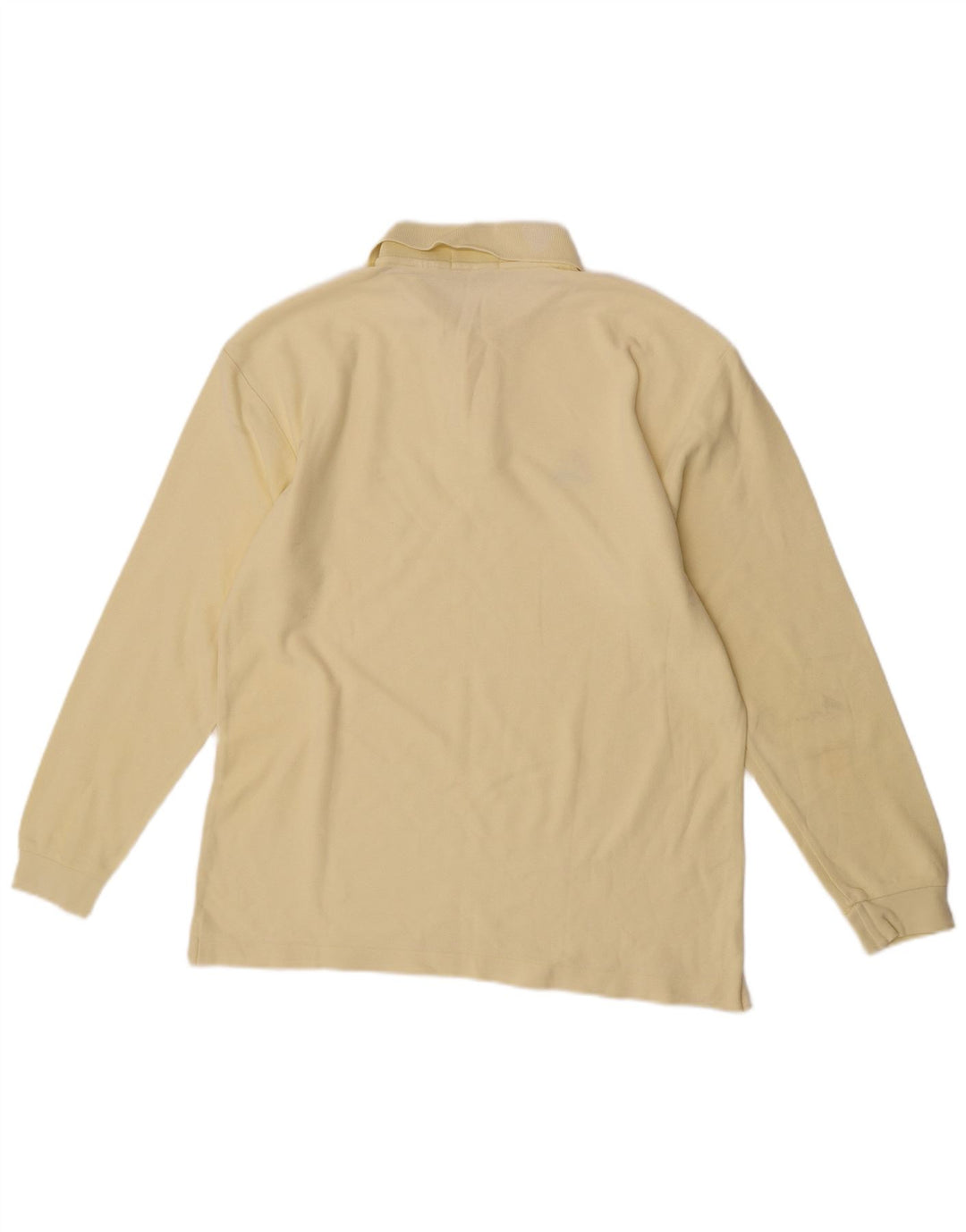 Fila Herren Langarm-Poloshirt IT 50 mittelgelbe Baumwolle