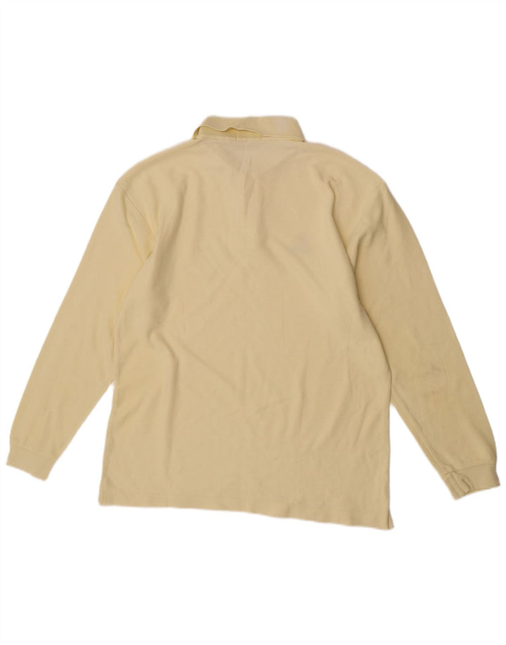 Fila Herren Langarm-Poloshirt IT 50 mittelgelbe Baumwolle