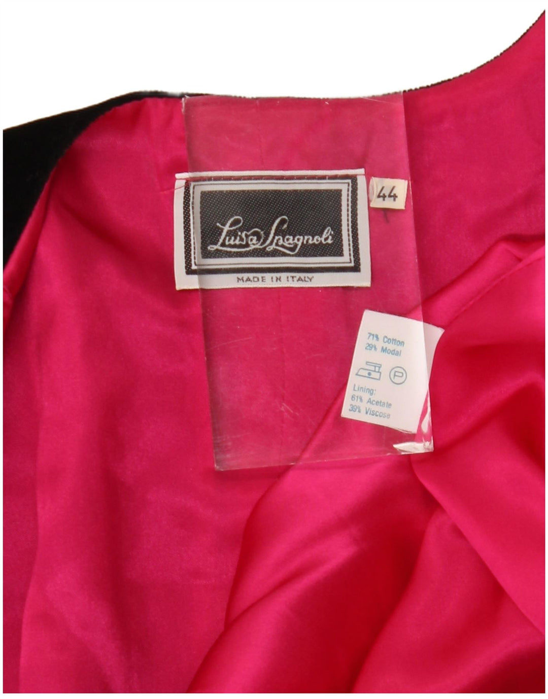 Luisa Spagnoli Offene Bolero-Jacke für Damen, IT 44, mittelschwarz, Baumwolle