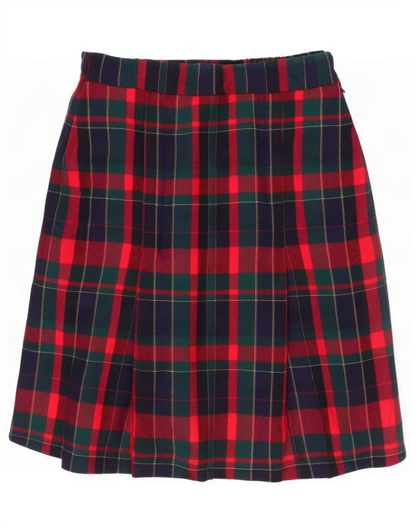 Avoca Damen-Midirock mit hoher Taille, Größe L, W30, mehrfarbig, kariert, Schurwolle