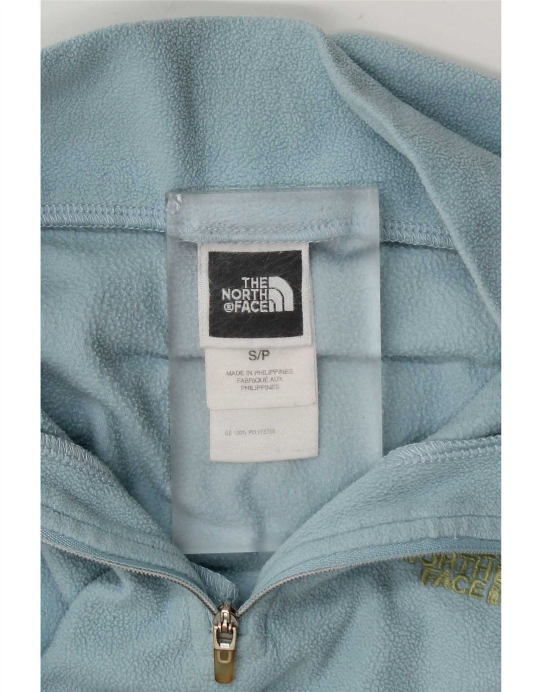The North Face Damen-Fleecepullover mit Reißverschluss am Hals, UK 10, Größe S, Blau, Polyester
