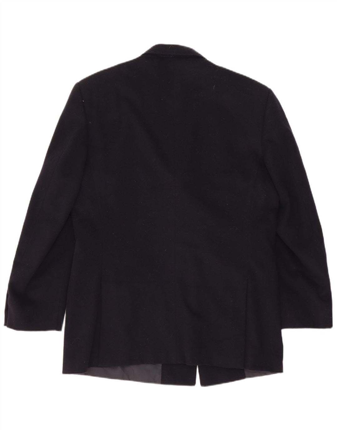 Nino Cerruti Herren Zweireiher Blazer Jacke IT 52 XL Schwarze Wolle