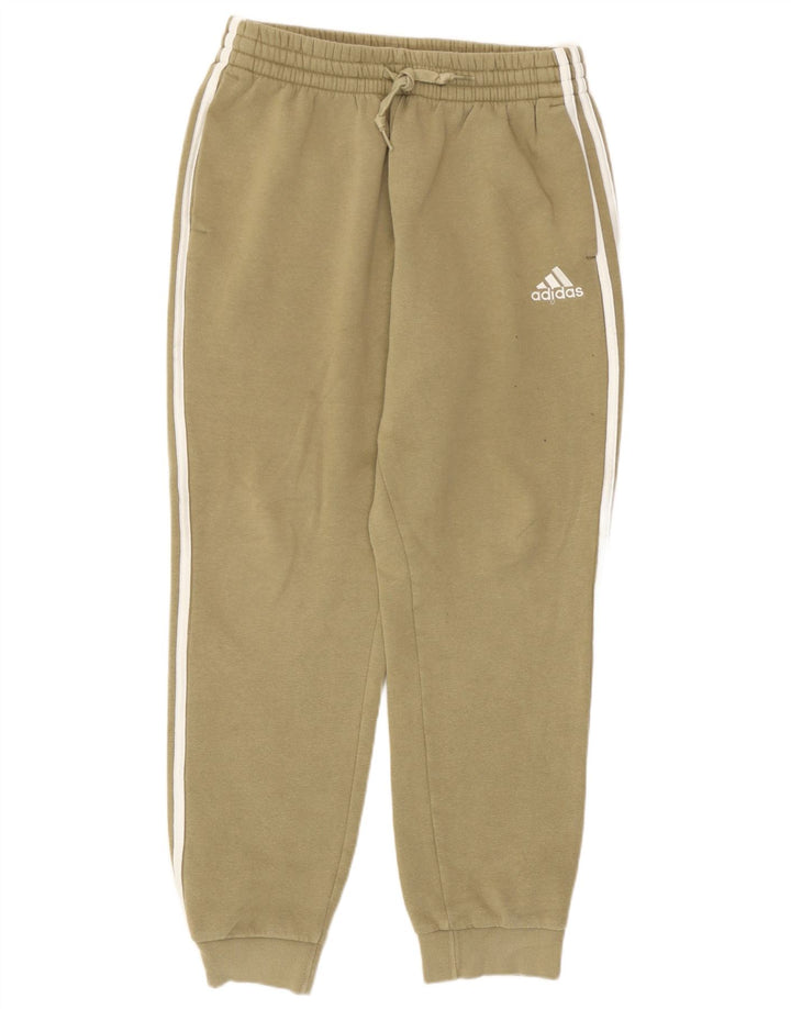 Adidas Herren-Trainingshose, Jogginghose, mittlere Khaki-Baumwolle