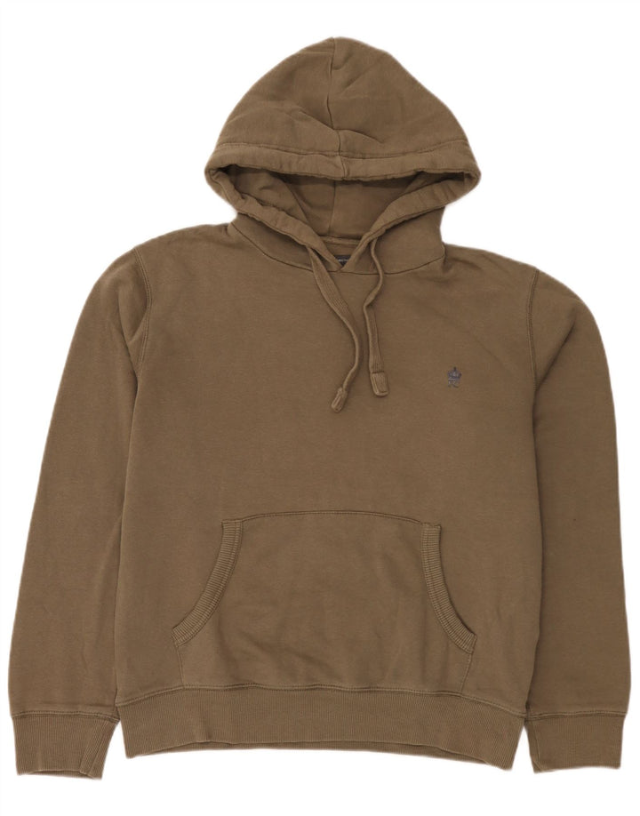 French Connection Herren-Kapuzenpullover aus mittlerer Khaki-Baumwolle