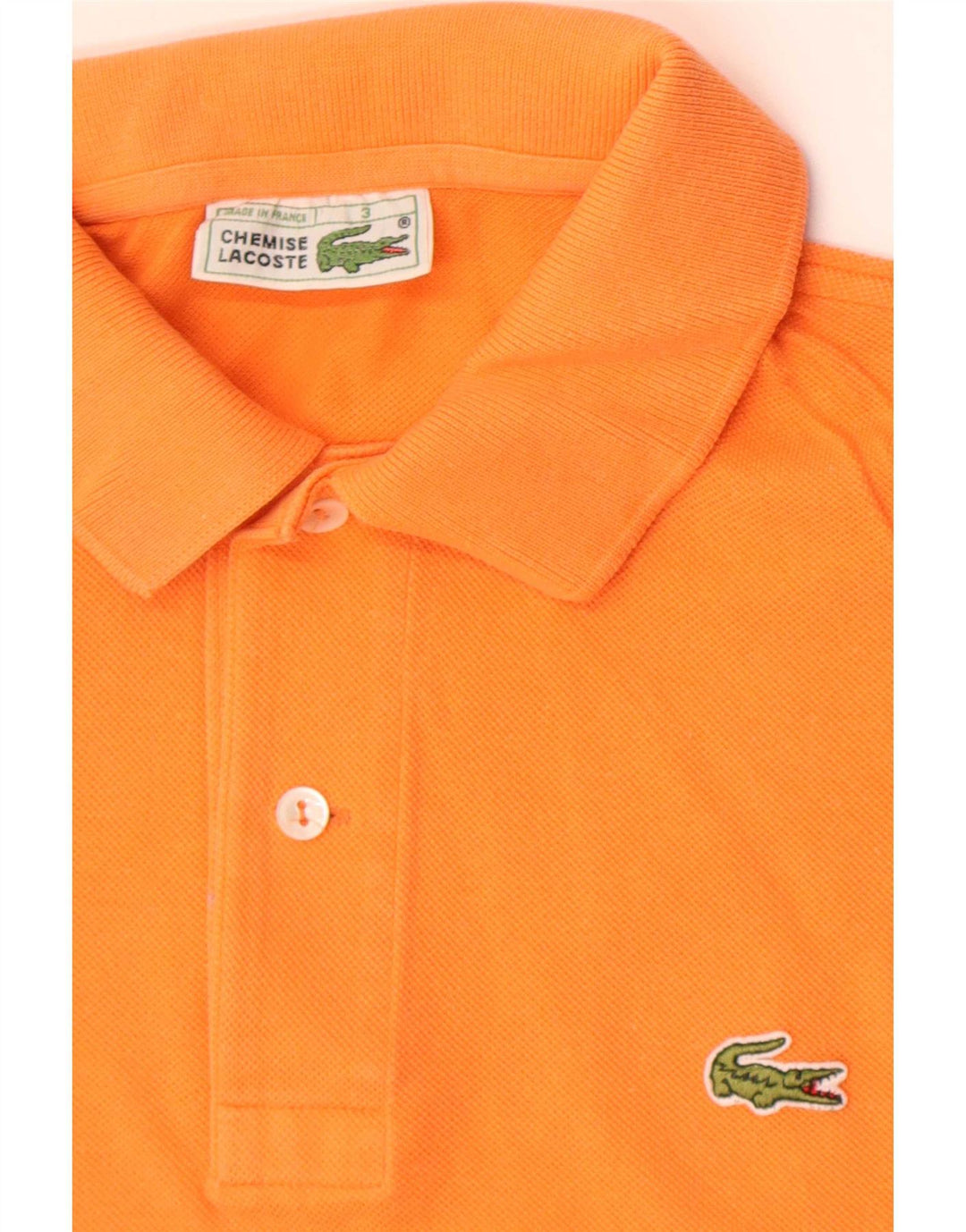Lacoste Herren-Poloshirt, Größe 3, klein, Orange