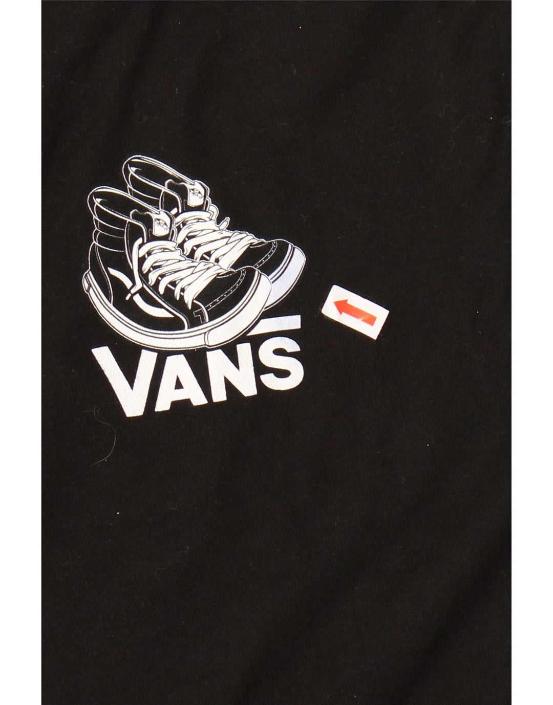 VANS Herren Classic Fit Graphic T-Shirt Top XL Schwarz Baumwolle