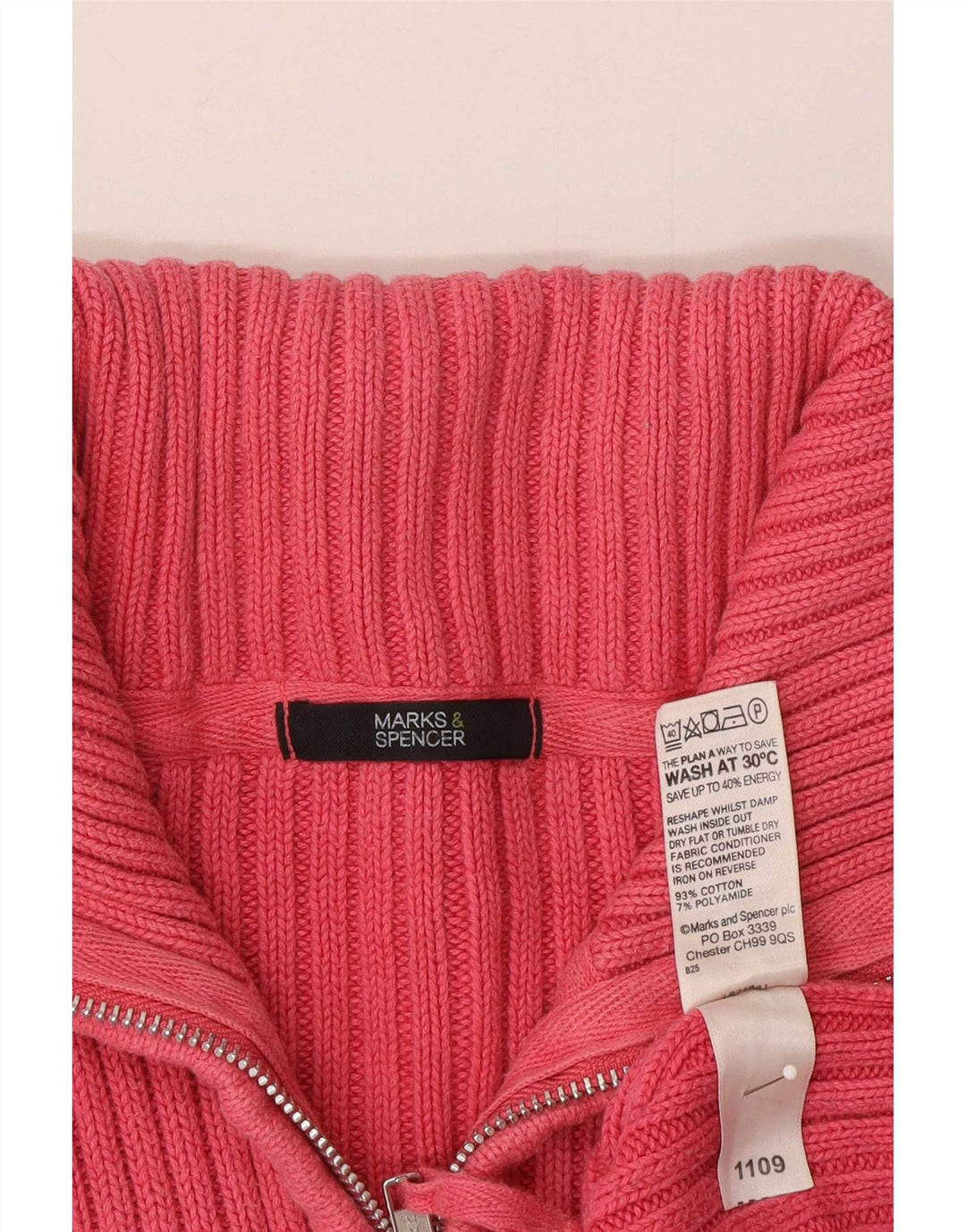 Marks & Spencer Damen-Cardigan-Pullover UK 16 Large Rosa Baumwolle