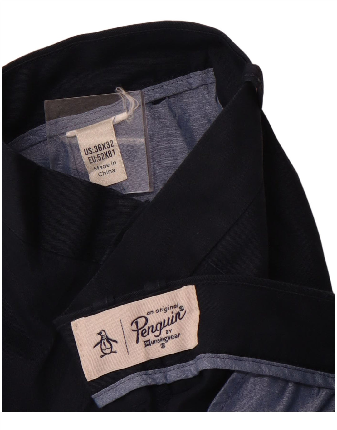 PENGUIN Slim Chino-Hose für Herren, W36, L32, Marineblau