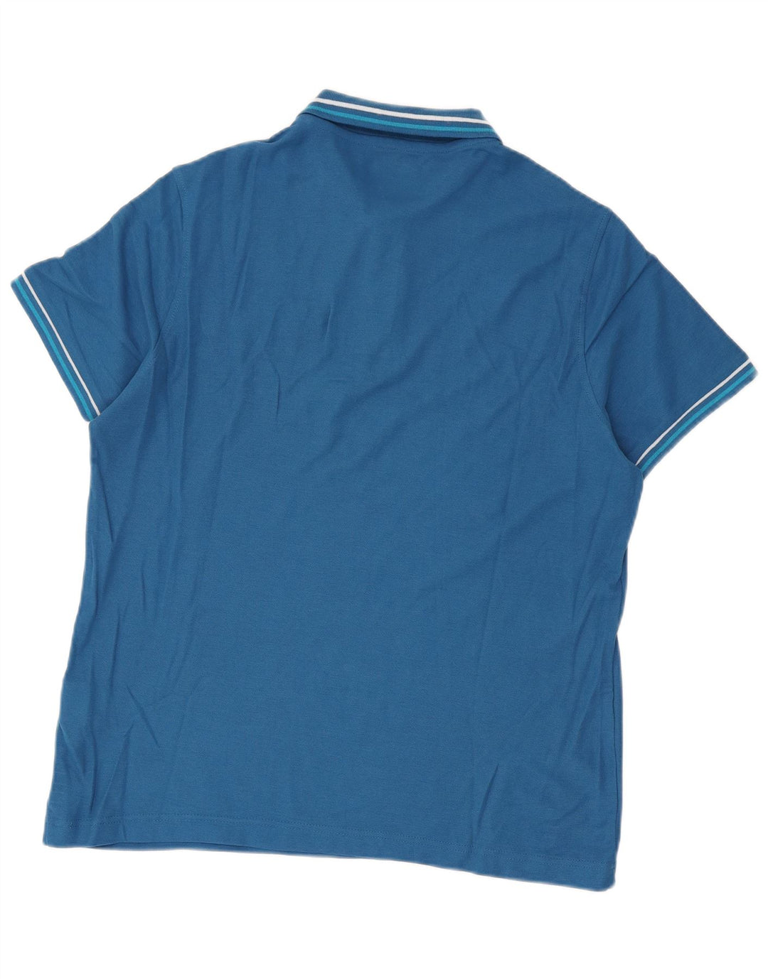 Lotto Herren Life's Poloshirt Mittelblau gestreift aus Baumwolle