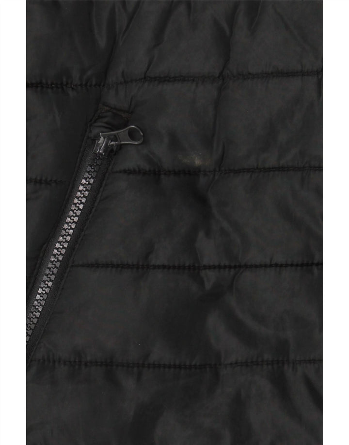 Jack & Jones Herren-Weste mit Kapuze, gepolstert, UK 36, Größe S, Schwarz, Polyester